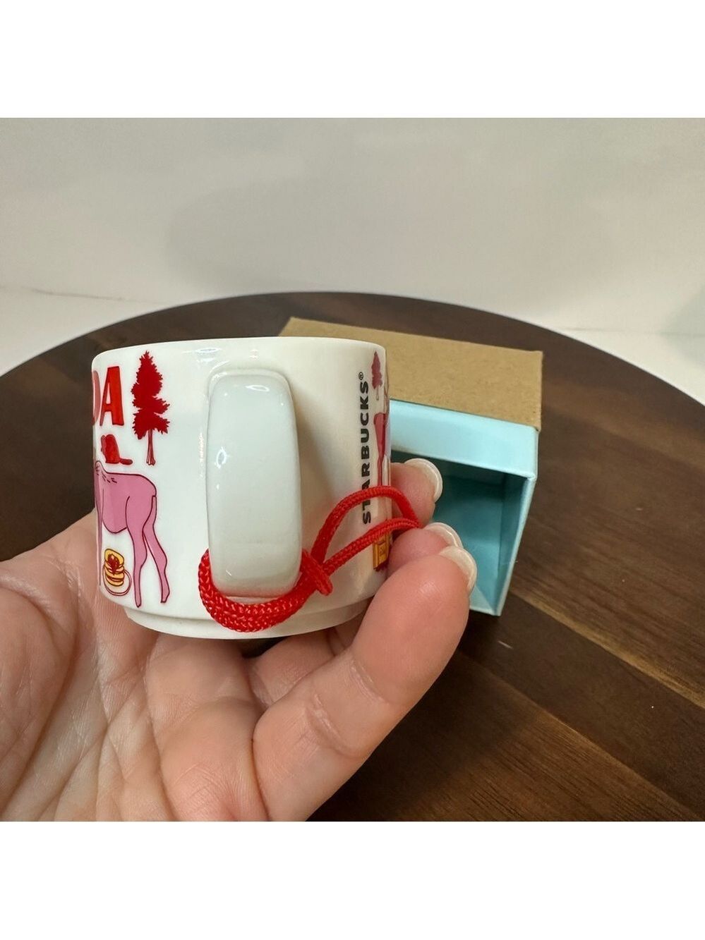 New Starbucks "Been There" Series Canada Ceramic Ornament Mug 2oz 2018 - Picture 5 of 8
